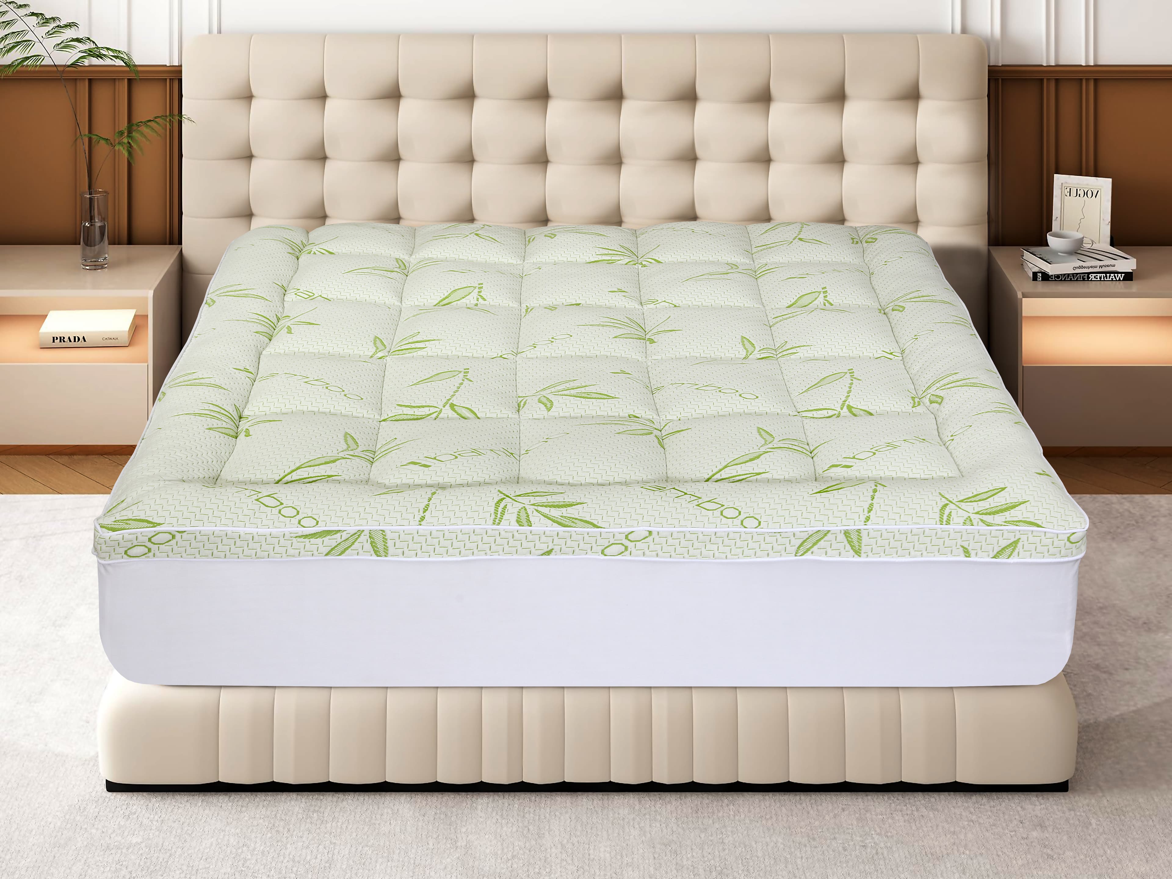 NOVASTILE Plush Comfort Bamboo Mattress Topper, 550 GSM — Bedding & Home by Novastile