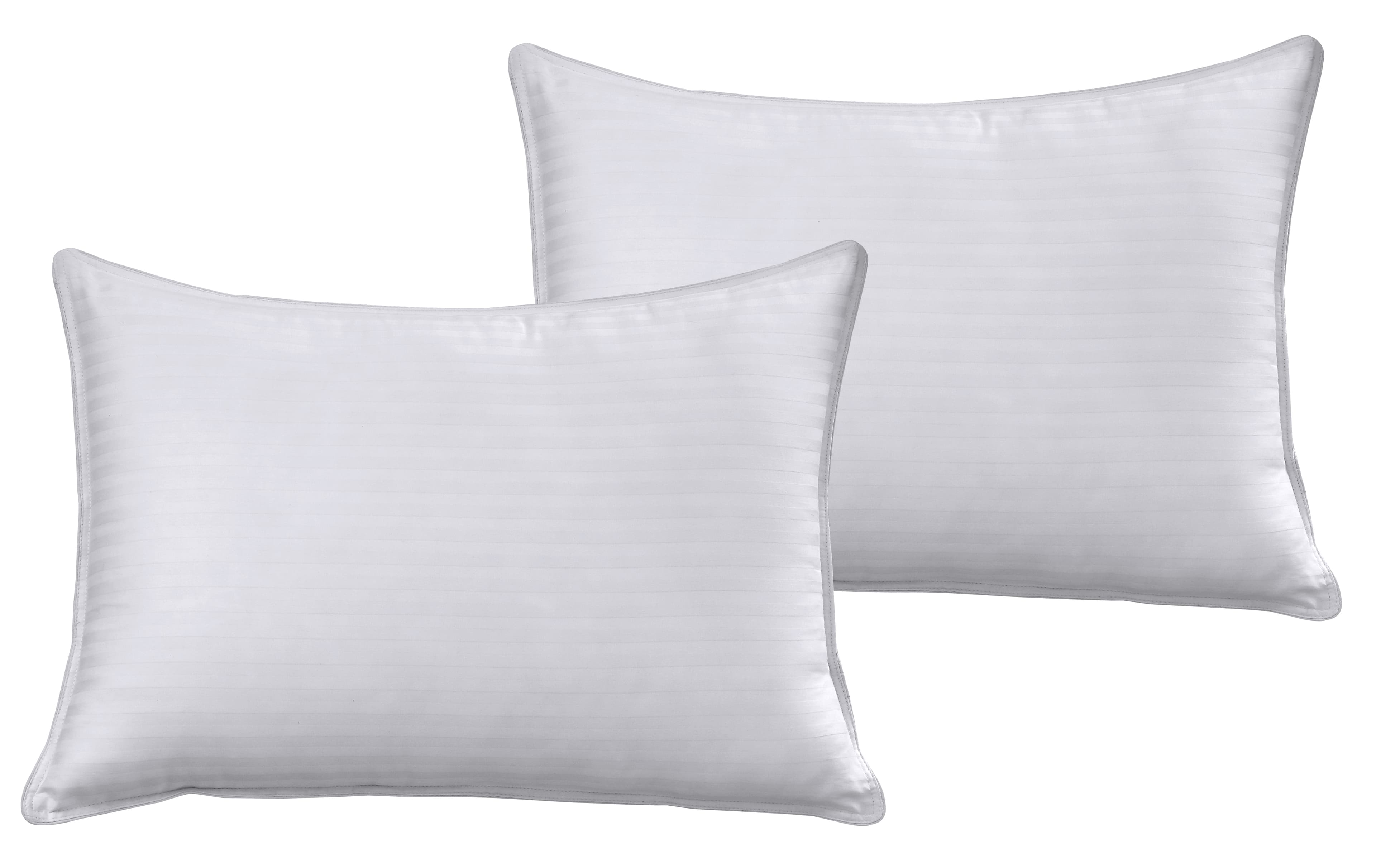 Cotton Satin Stripe Bed Pillows, Set of 2 — Bedding & Home by Novastile — thumbnail 4