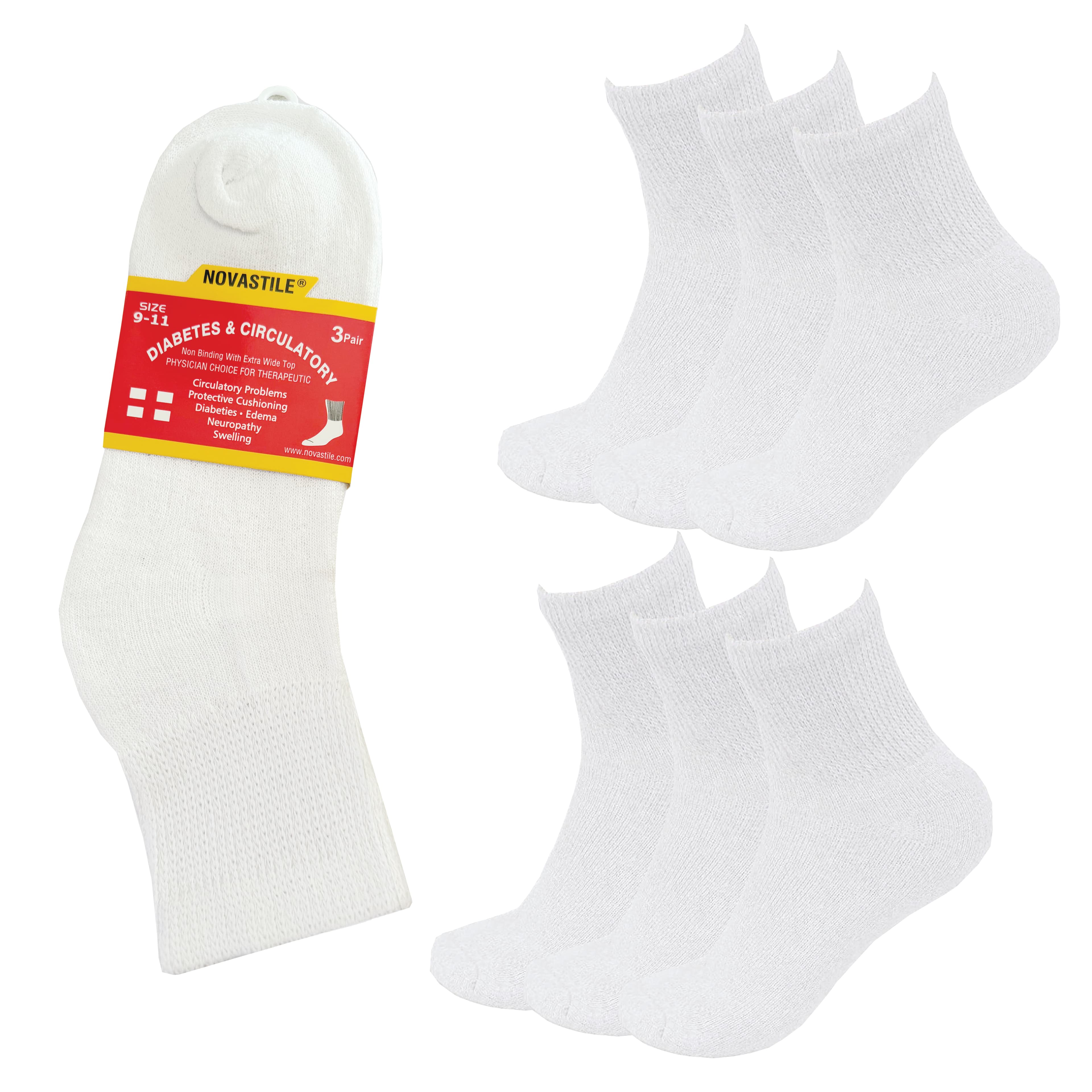 NOVASTILE Ankle Diabetic Socks for Men & Women alternate view — Socks by Novastile