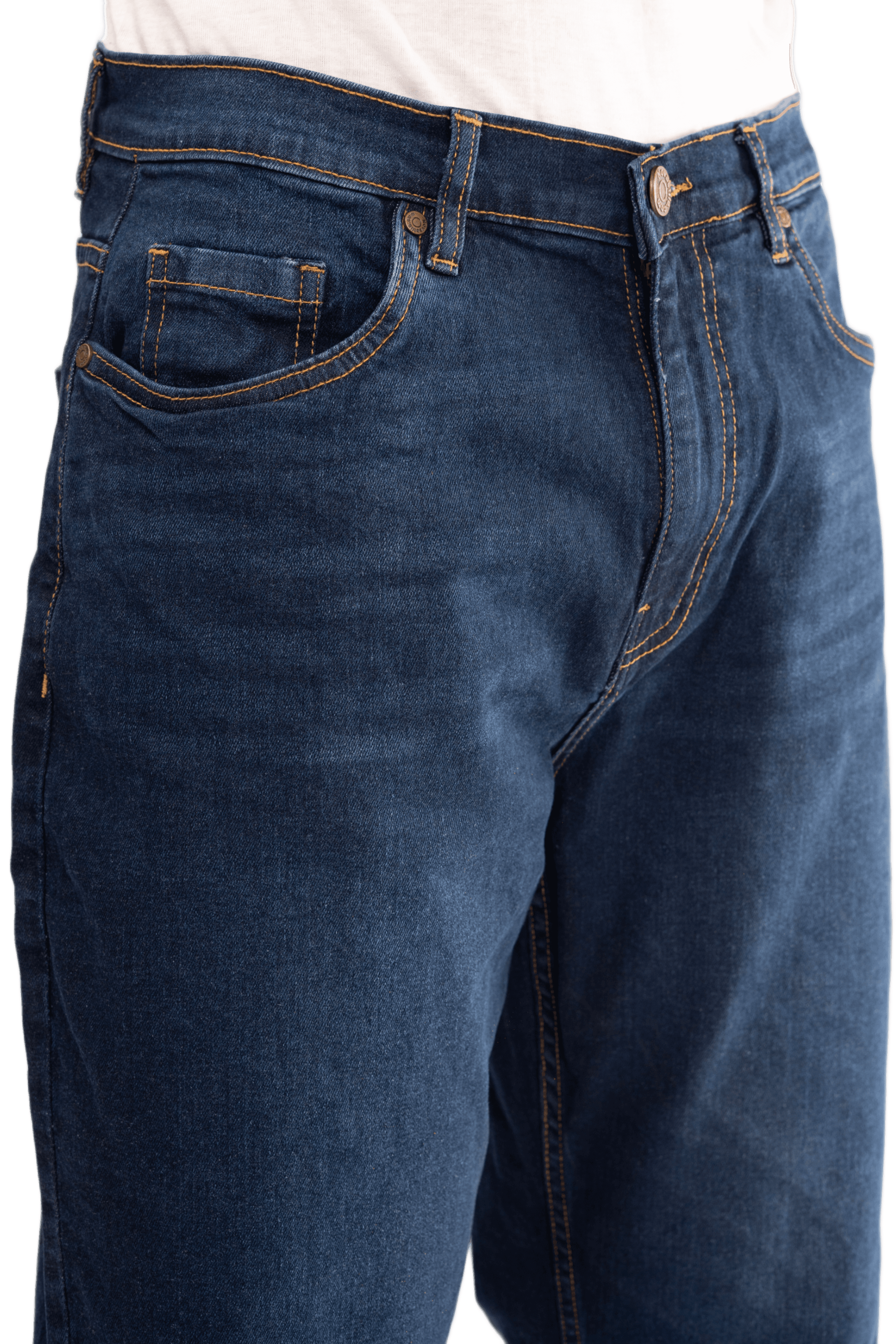 NOVASTILE Men's Distressed Relaxed Straight Fit Stretch Jeans — Jeans by Novastile — thumbnail 4