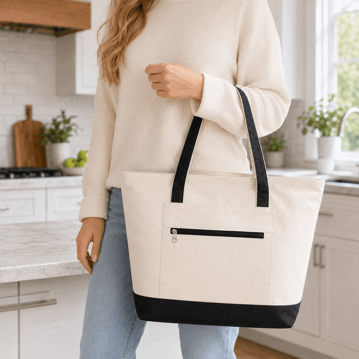NOVASTILE Canvas Tote Bag, detail view