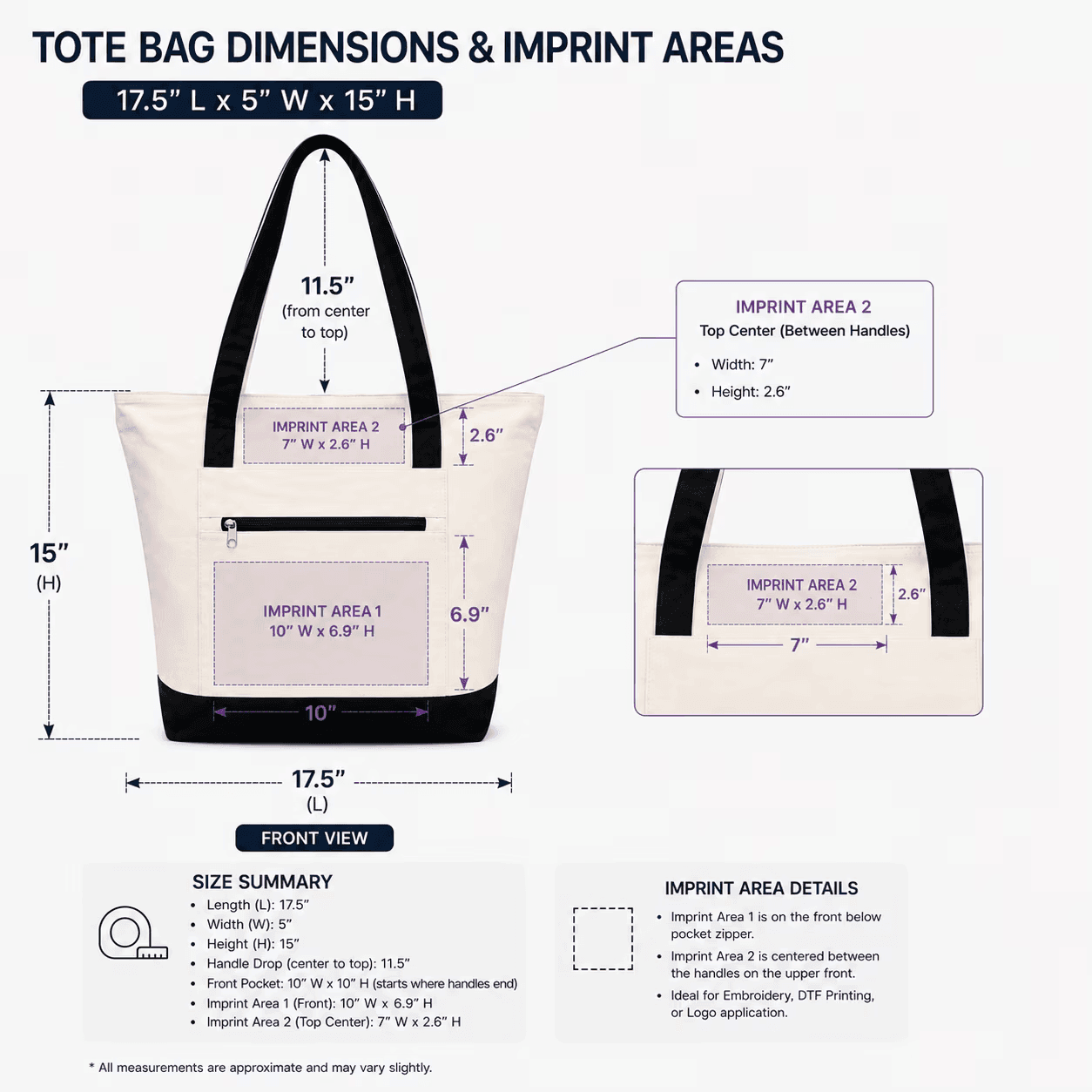 NOVASTILE Canvas Tote Bag, detail view 2