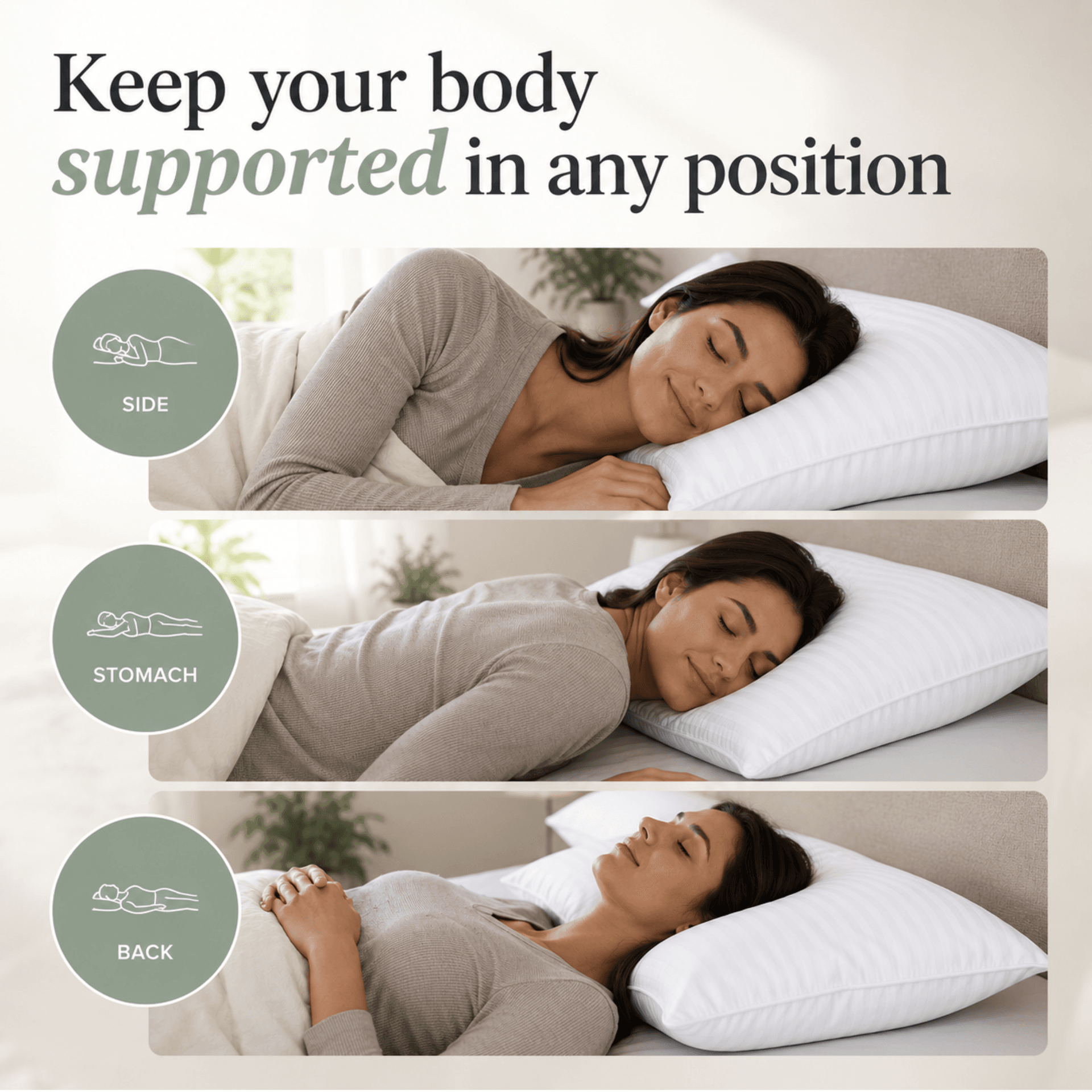 NOVASTILE Bed Pillows 100% Cotton 250 TC