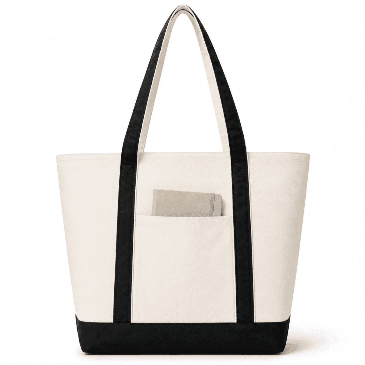 NOVASTILE Extra Large Canvas Tote Bag for Work, Travel & Shopping — Tote Bags by NOVASTILE