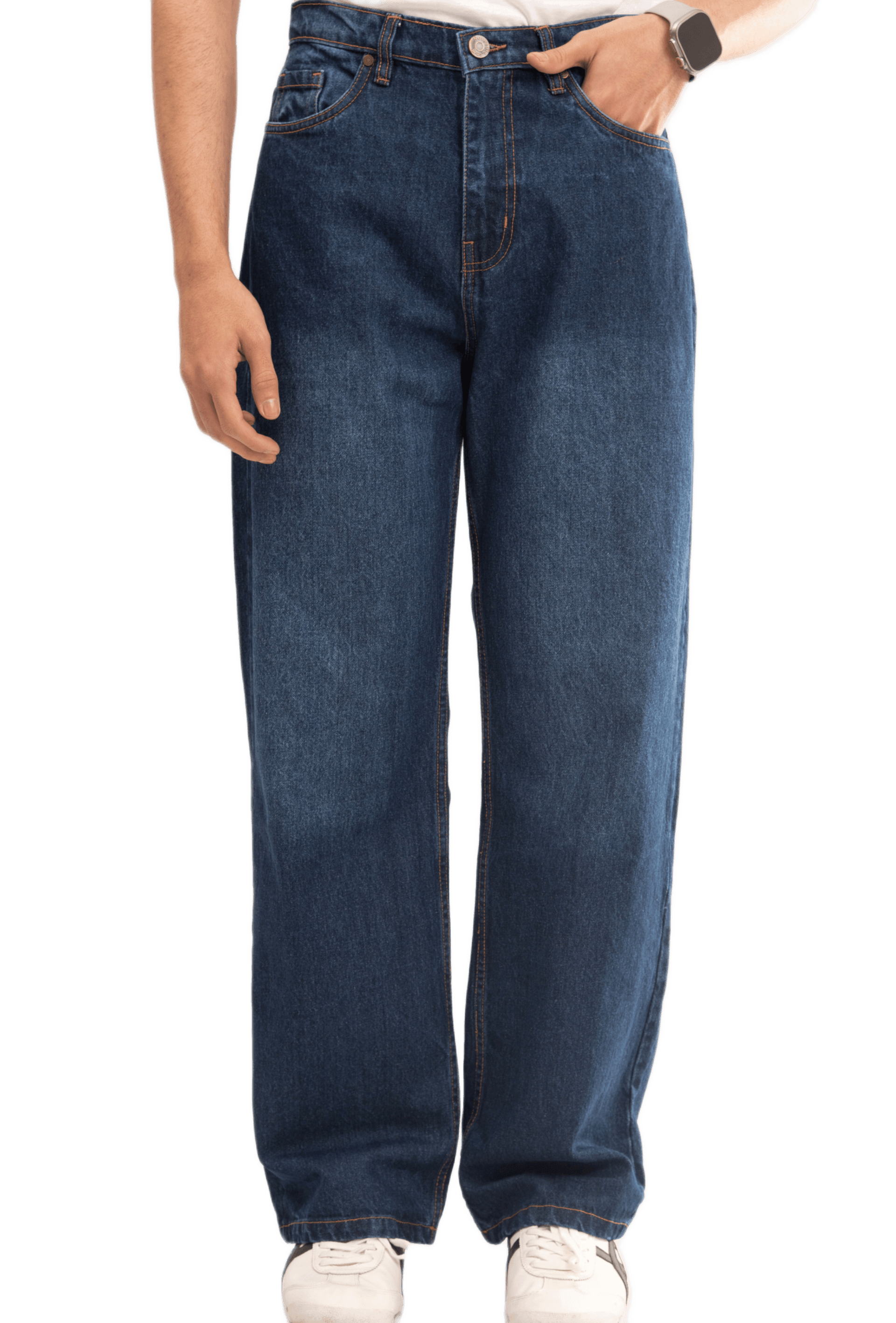 NOVASTILE Men's Classic Clean Distressed Denim Jeans