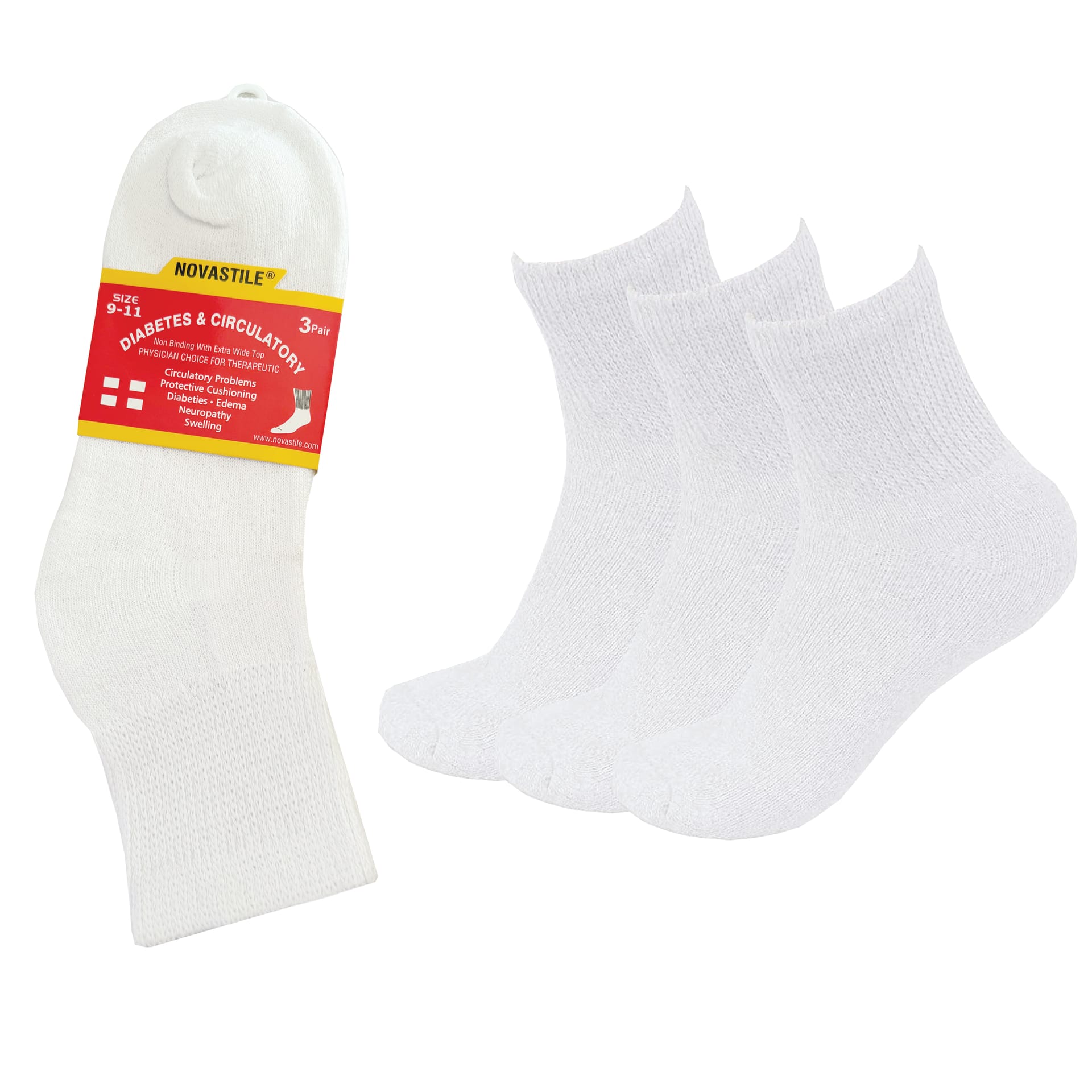 NOVASTILE Ankle Diabetic Socks for Men & Women — Socks by Novastile
